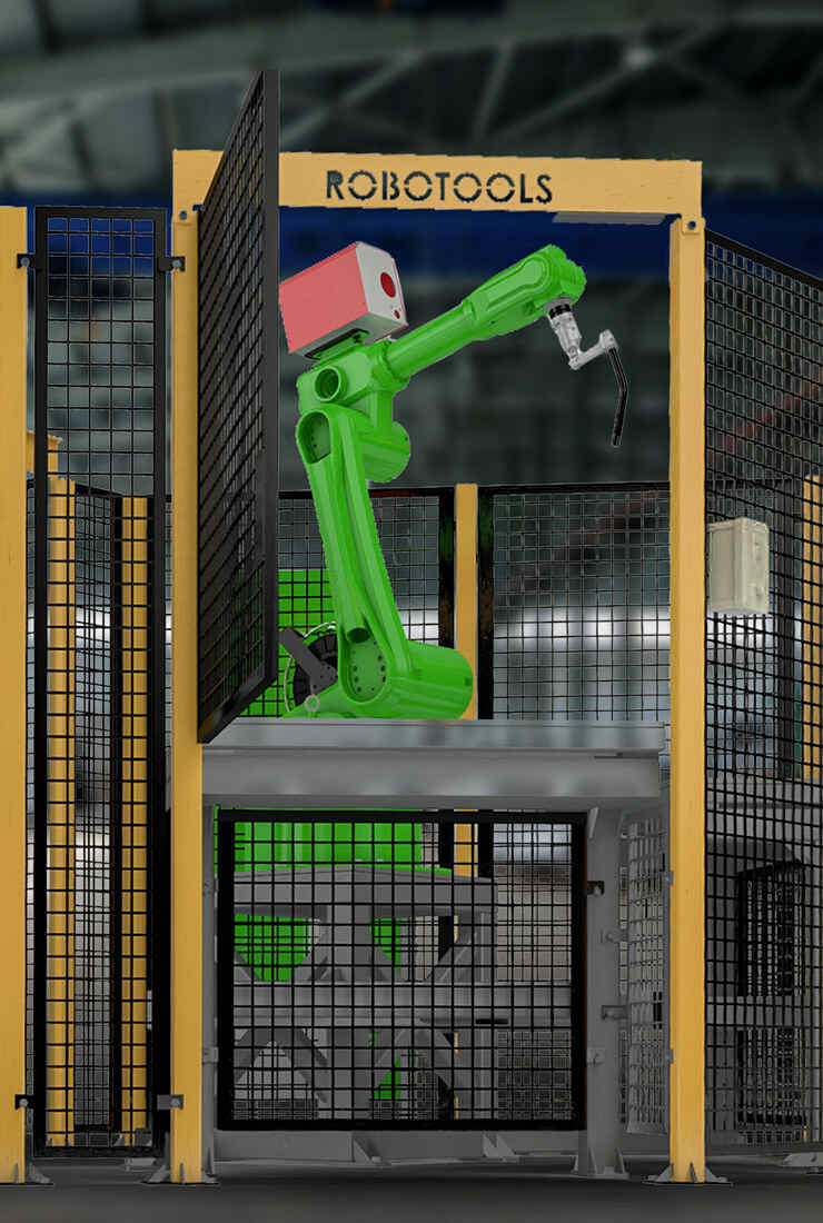 celula robotizata wise weld back @Robotools